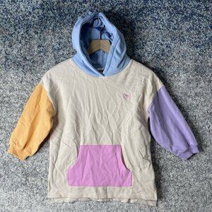 Next Baby Dino Hoodie Block‎ Multi Color Patch Hoodie 5-6 Years